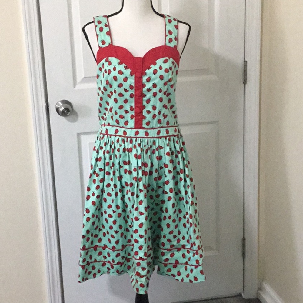 Voodoo Vixen Retro Ladybug Women’s Dress M NWT